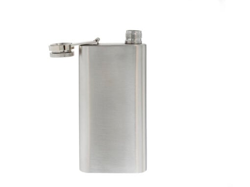 6 oz Silver Stainless Steel Pocket Flask